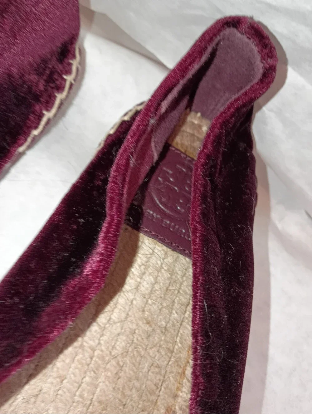 Tory Burch velvet Women's espadrilles Size 9.5